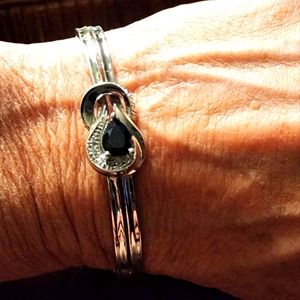 Blue Sapphire cuff bracelet